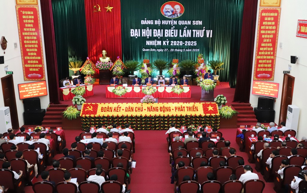 Đại hội Đảng bộ huyện Quan Sơn lần thứ VI, nhiệm kỳ 2020 - 2025 ...